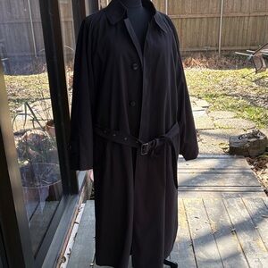 Classic Black Men's Trench Coat